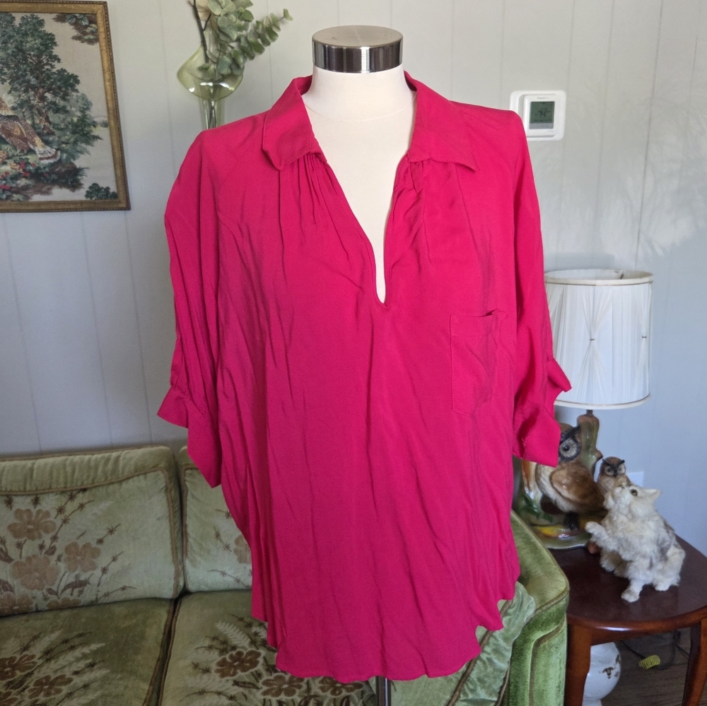 Karen Kane Red Blouse for Women